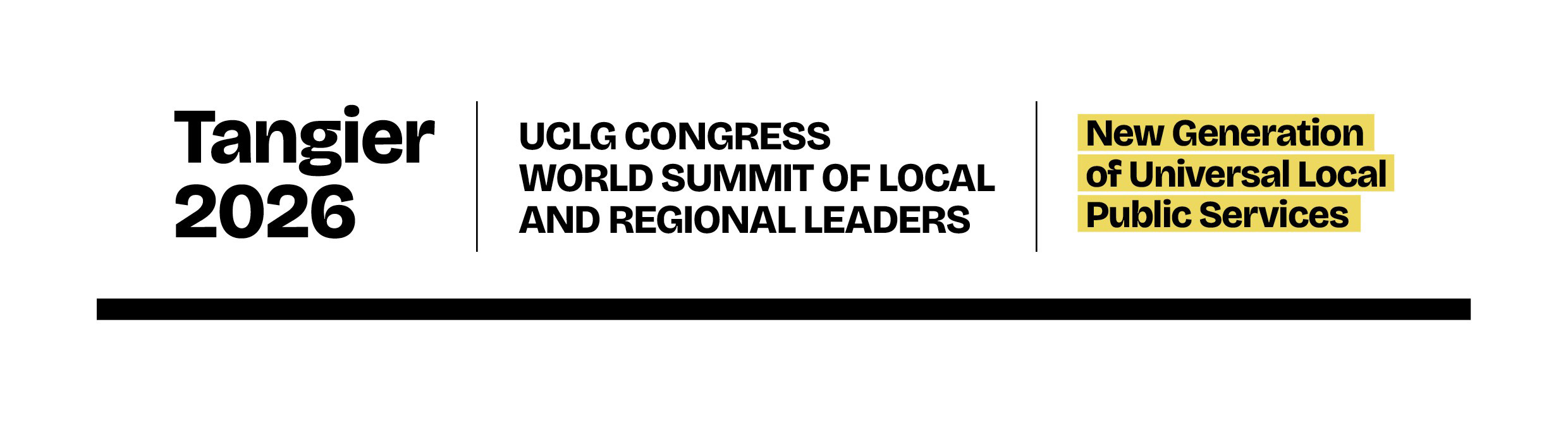 Tangier 2026 - UCLG Congress World Summit of Local and Regional Leaders